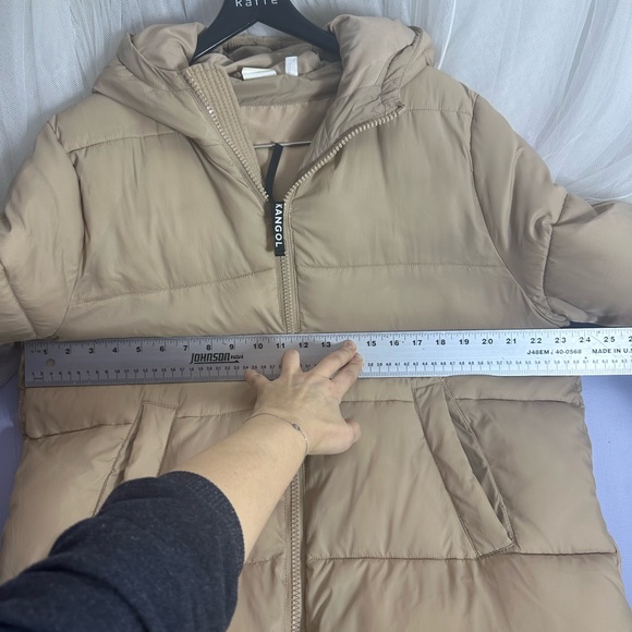 Kangol x H&M Tan Puffer Coat - Picture 13 of 14